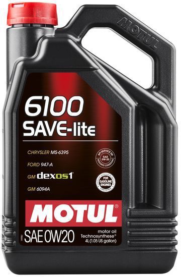 Олива моторна MOTUL 6100 Save-lite SAE 0W-20 4 л (108004)